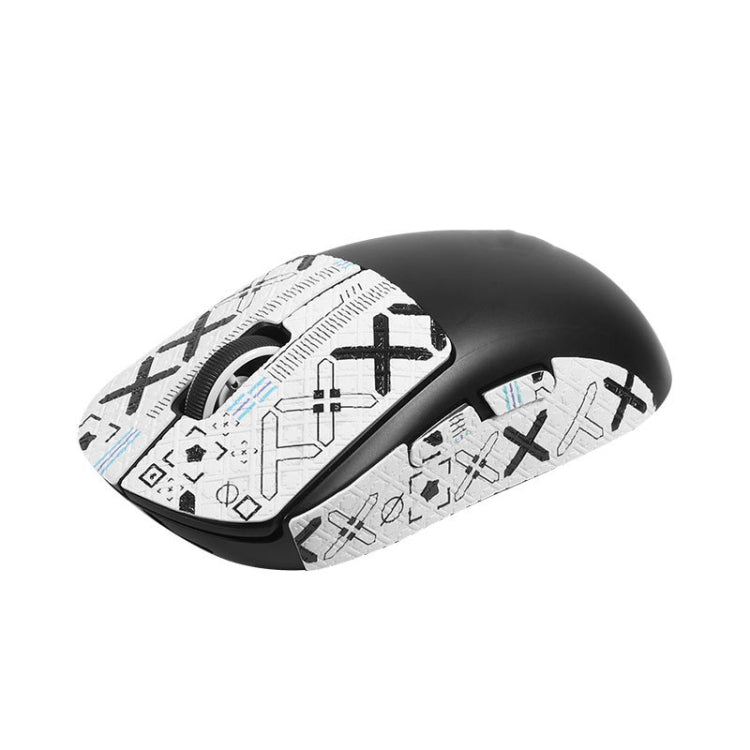 Per Logitech GPW 2-Generation Mouse Gli adesivi antiscivolo assorbono la pasta del sudore, White Print Half Surround, Black Gold Print Half Surround, Black Print Half Surround, Black Print Fully Surround, White Print Fully Surround